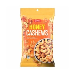 Coles Nuts Cashews Honey 200g