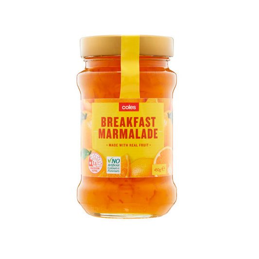 Coles Jam Breakfast Marmalade 450g