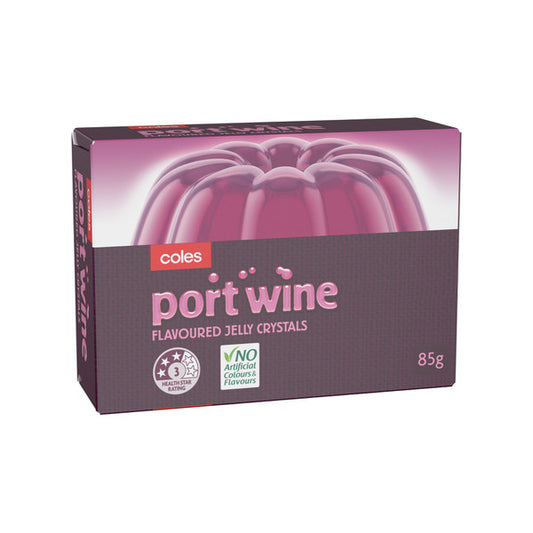 Coles Jelly Crystals Port Wine 85g