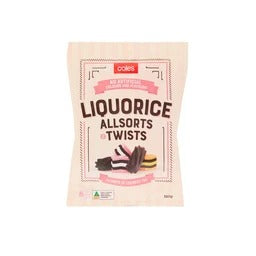 Coles Liquorice Allsorts Twists 380g