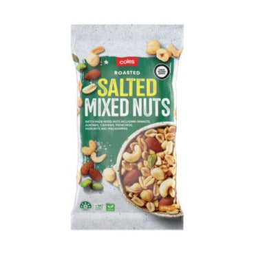 Coles Mixed Nuts Roasted Salted 375g
