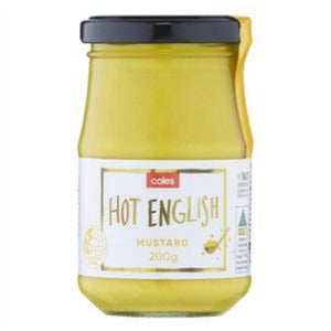 Coles Mustard Hot English 200g
