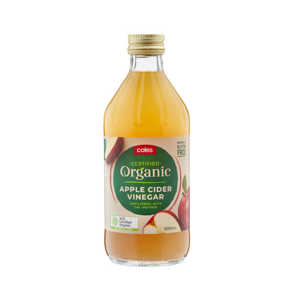 Coles Organic Apple Cider Vinegar 500ml