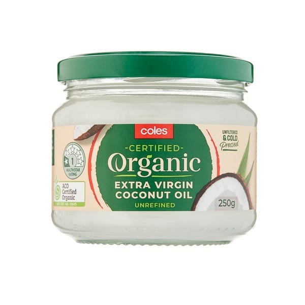 Coles Organic Extra Virgin Coconut Oil 250g