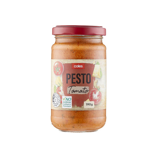 Coles Pesto Tomato 190g