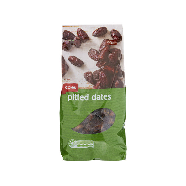 Coles Fruit Pitted Dates 500g