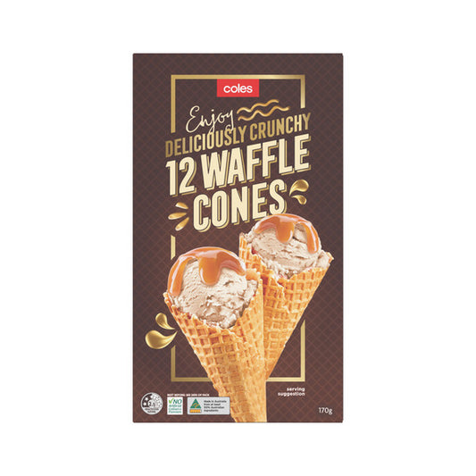 Coles Waffle Cones (12pk) 170g