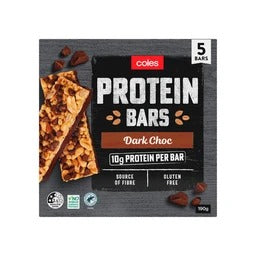 Coles Protein Bars Dark Choc (5pk) 190g