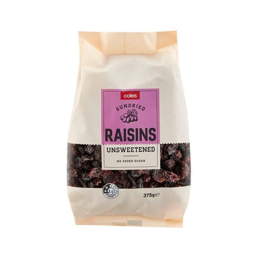 Coles Raisins 375g