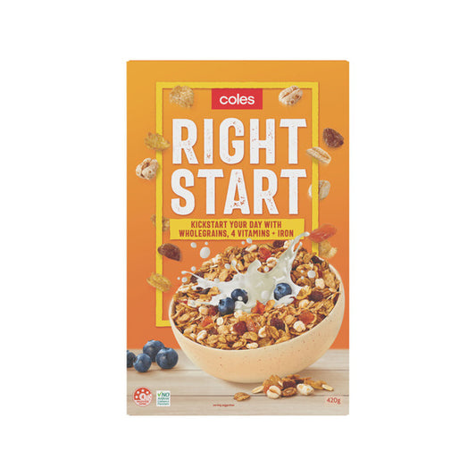 Coles Cereal Right Start Fruit & Fibre 420g