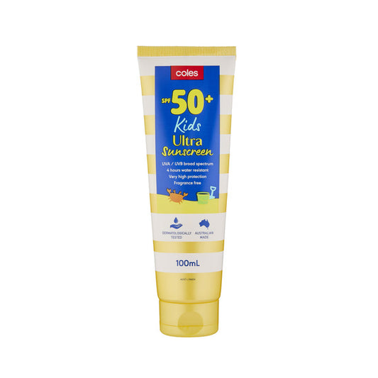 Coles Kids Ultra SPF50+ Sunscreen Lotion 100ml