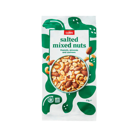 Coles Simply Mixed Nuts Salted 375g