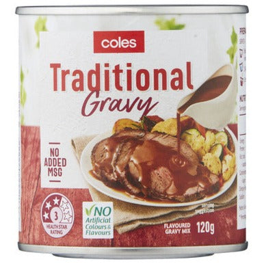 Coles Gravy Mix Traditional 120g