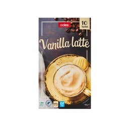 Coles Latte Vanilla (10pk) 185g