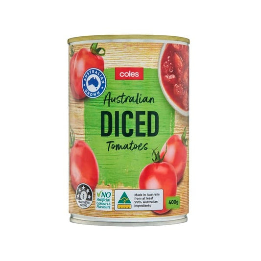 Coles Tomatoes Australian Diced 400g