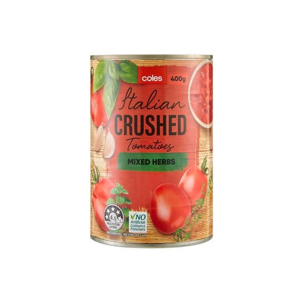 Coles Tomatoes Italian Crushed Mixed Herbs 400g