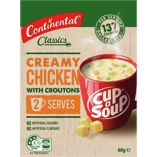 Continental Cup A Soup Creamy Chicken with Croutons (2pk) 60g