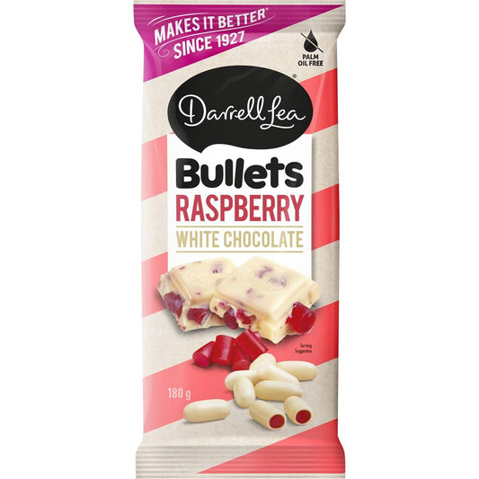 Darrell Lea Block Bullets Raspberry 180g