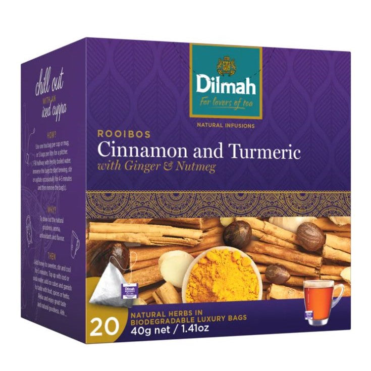 Dilmah Tea Cinnamon & Turmeric with Ginger & Nutmeg (20pk) 40g
