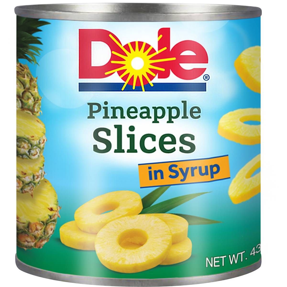 Dole Pineapple Slices In Syrup 439g