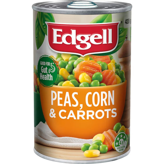 Edgell Peas, Corn & Carrots 420g