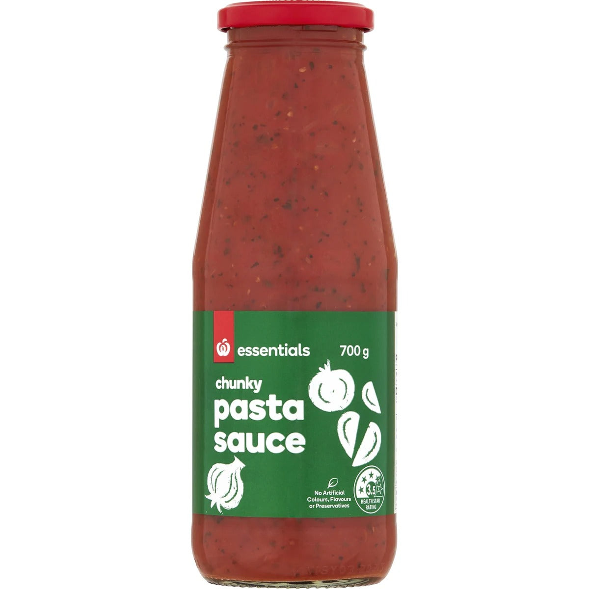 Woolworth Essentials Pasta Sauce Chunky 700g