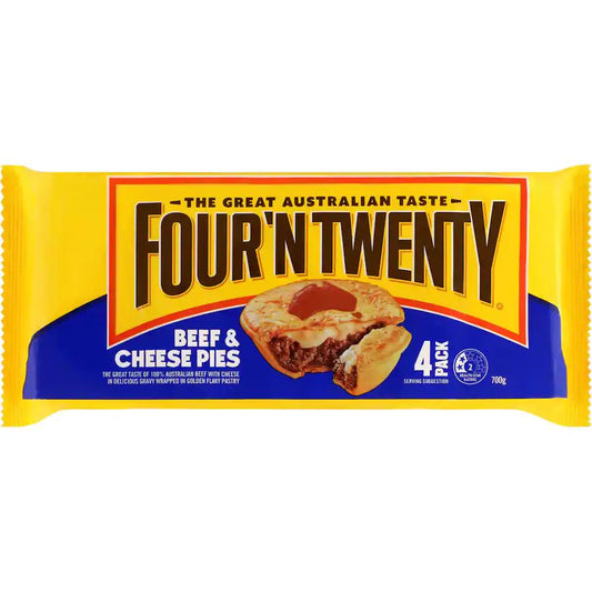 Frozen Four N Twenty Pie Beef & Cheese (4pk) 700g