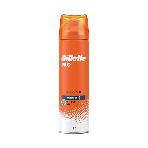 Gillette Shave Gel Pro Icy Cool Menthol 195g