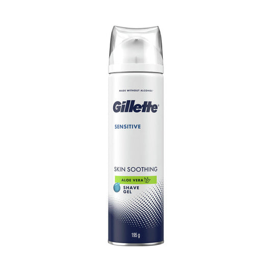 Gillette Shave Gel Sensitive Skin Soothing Aloe Vera 195g