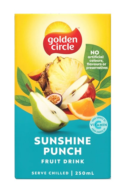 Golden Circle Fruit Drink Sunshine Punch 250ml