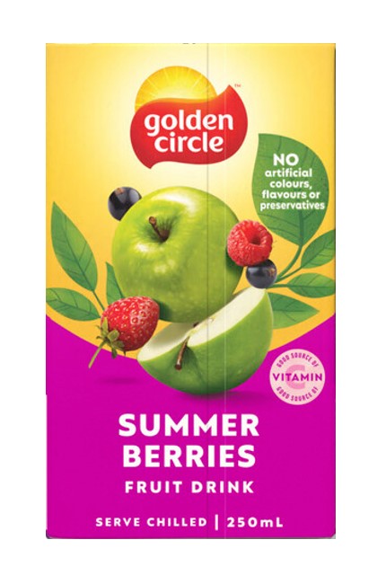 Golden Circle Fruit Drink Summer Berries 250ml