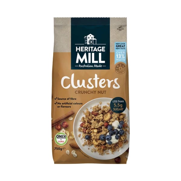 Heritage Mill Clusters Crunchy Nut 750g