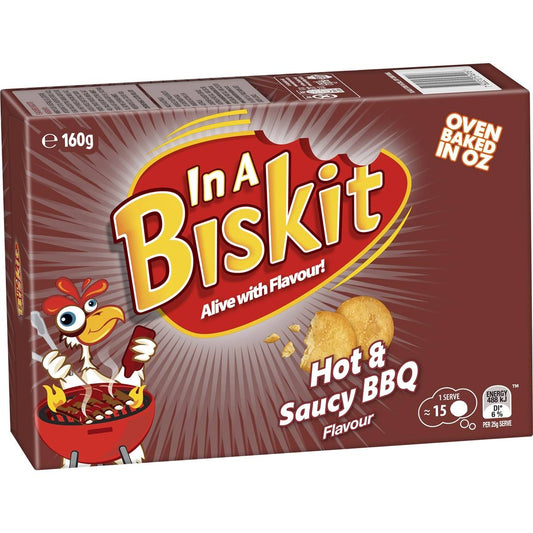In A Biskit Hot & Saucy Bbq 160g