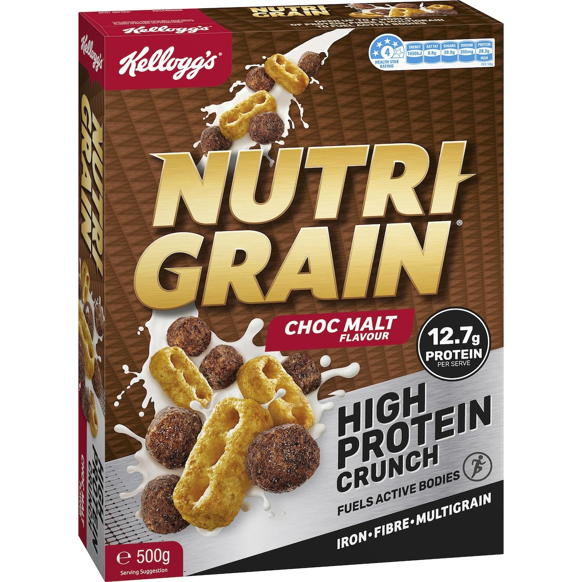 Kellogg's Nutri-Grain Choc Malt 500g