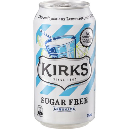 Kirks Lemonade Sugar Free 375ml