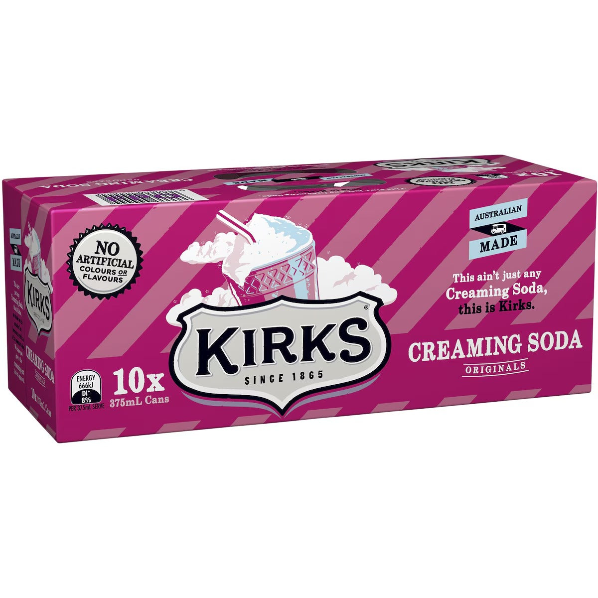Kirks (10pk) Creaming Soda 375ml