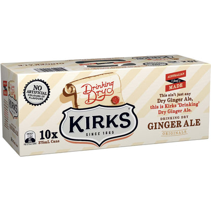 Kirks (10pk) Ginger Ale 375ml
