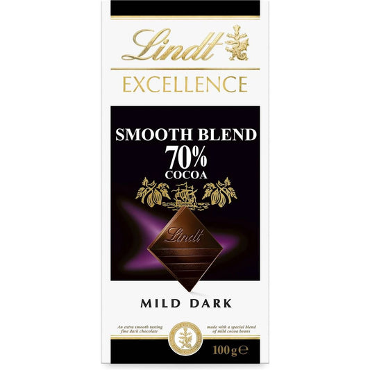 Lindt Excellence Dark Smooth Blend 70% Mild 100g