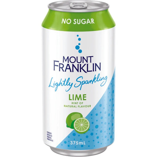 Mount Franklin Sparkling Water Lime 375ml