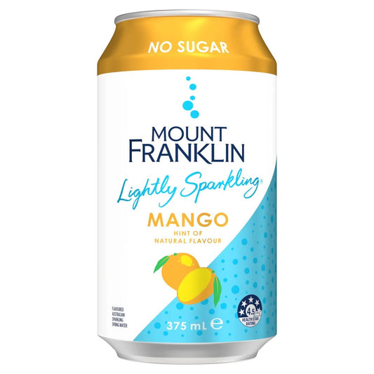 Mount Franklin Sparkling Water Mango 375ml