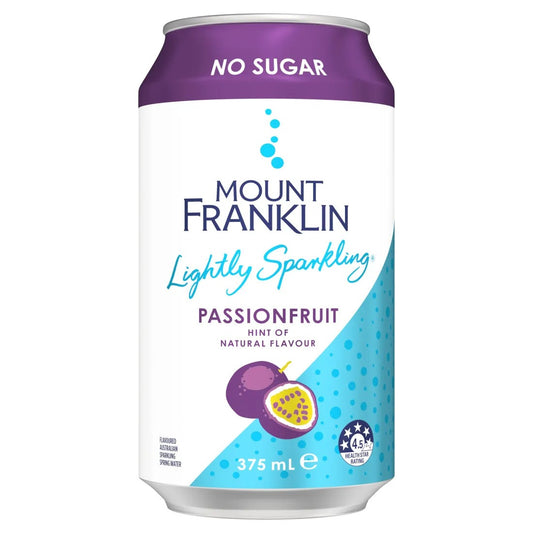 Mount Franklin Sparkling Water Passionfruit 375ml
