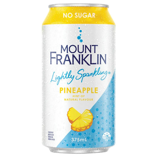 Mount Franklin Sparkling Water Pineapple 375ml