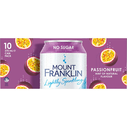 Mount Franklin (10pk) Passionfruit 375ml