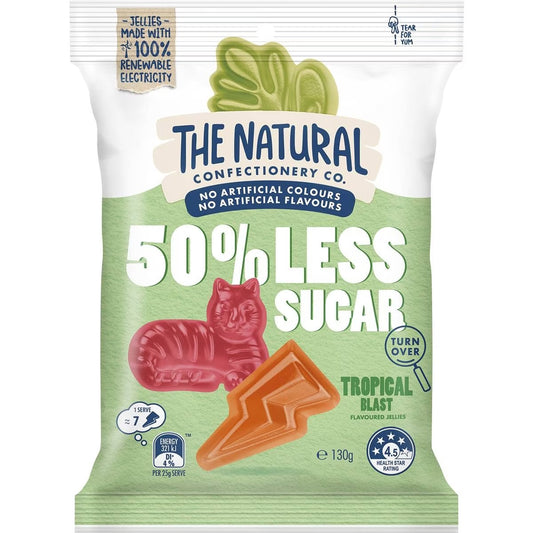 Natural Confectionery Tropical Blast 50% Less Sugar 130g