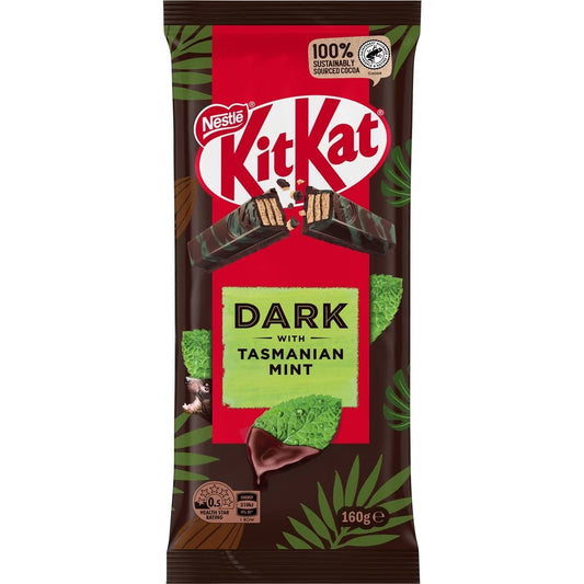 Nestle Block KitKat Dark Tasmanian Mint 160g