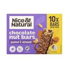 Nice & Natural Nut Bars Peanut & Almond (10pk) 300g