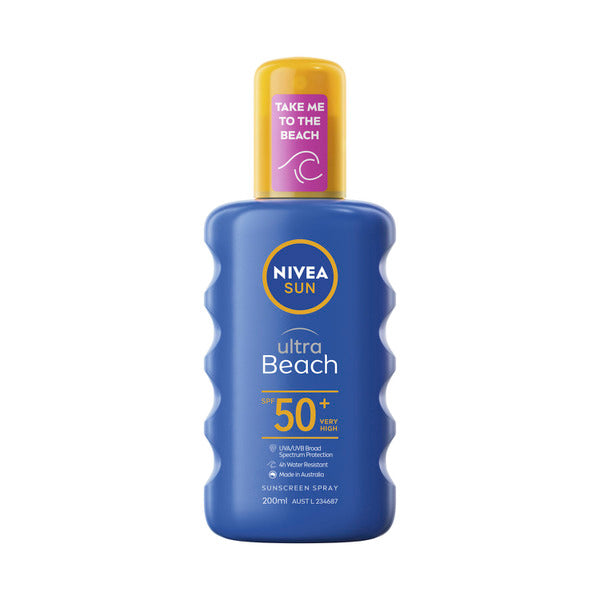 Nivea Sun Ultra Beach SPF50+ Sunscreen Spray 200ml