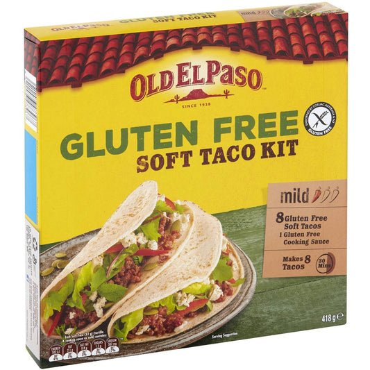Old El Paso Kit Taco Soft Gluten Free 418g