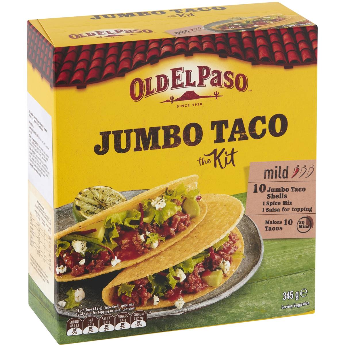 Old El Paso Kit Taco Jumbo 345g