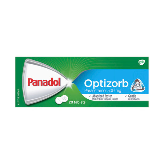 Panadol Optizorb Paracetamol Tablets 20pk